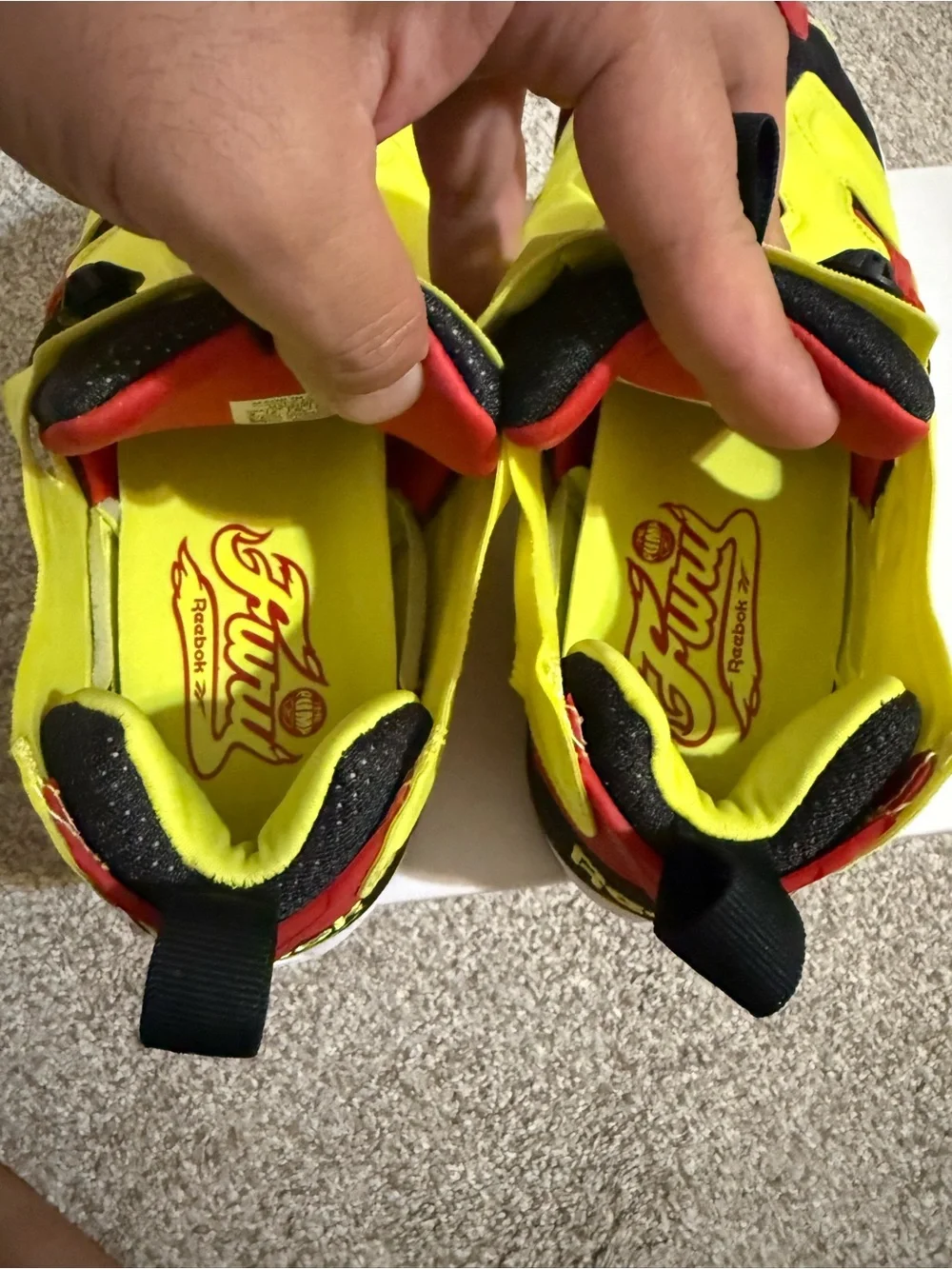 Reebok InstaPump Fury Citron men's 9